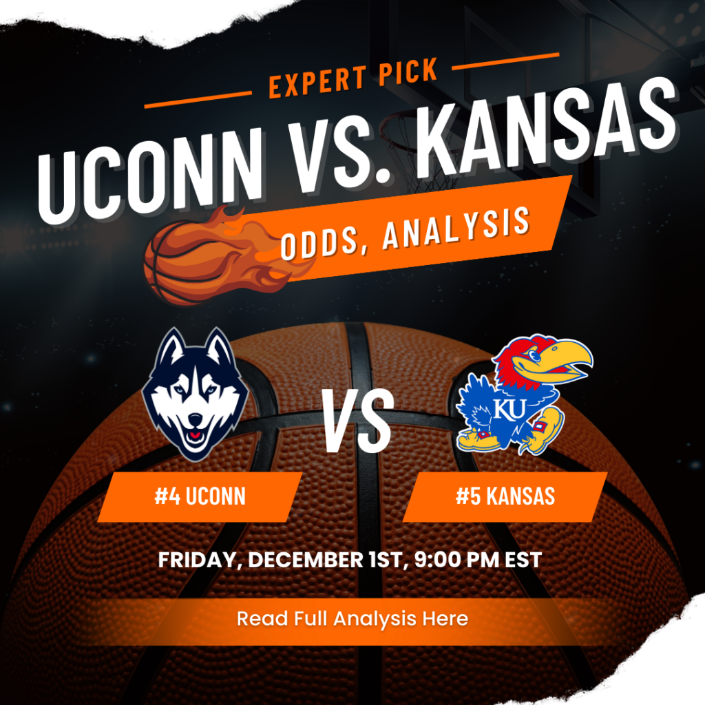 UConn vs. Kansas Odds, Expert Pick Friday, Dec. 1